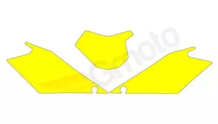 Blackbird Gas EC frente + placa lateral decalques amarelo - 3905/000004