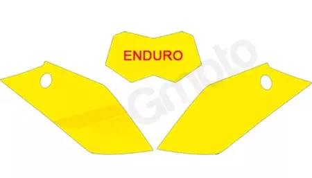 "Blackbird Gas EC" numerio ženklo lipdukai geltonos spalvos - 3907/000004
