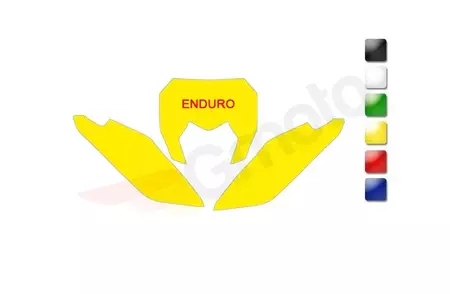 Blackbird Sherco geltonos spalvos numerio ženklo lipdukai - 3E00/000004
