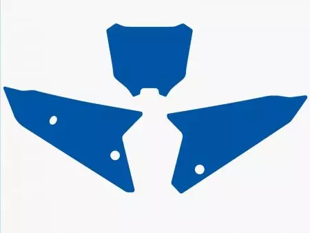 Naljepnice prednje + bočne ploče Blackbird Honda CRF 450 plave - 3147/000007