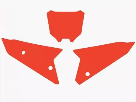 Naljepnice prednje + bočne ploče Blackbird Honda CRF 450 crvena - 3147/000009