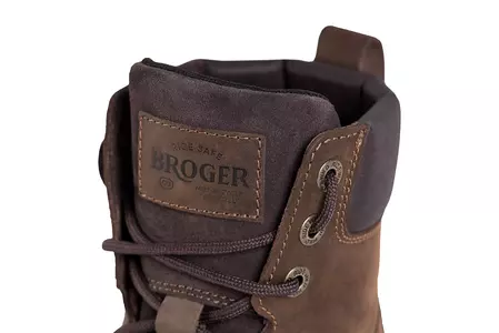 Broger Alaska II Vintage rjavi 44 motoristični škornji-7