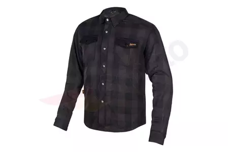 Broger Alaska Casual overhemd zonder Kevlar bolster zwart/grijs L - BR-JRY-ALASKA-CL-03-L