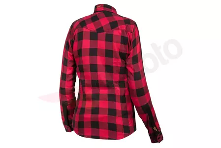 Broger Alaska Camicia da donna casual senza bolster in kevlar rosso/nero S-2