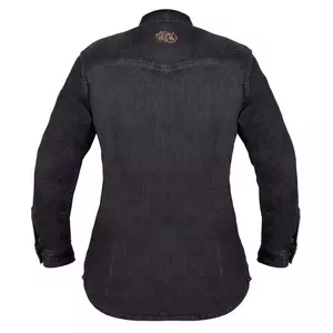 Broger Alaska Jeans Lady mazgāts melns L motocikla krekls-2