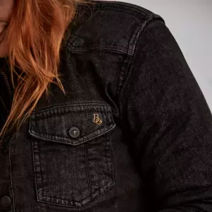 Broger Alaska Jeans Lady gewaschen schwarz XL Motorradhemd-11