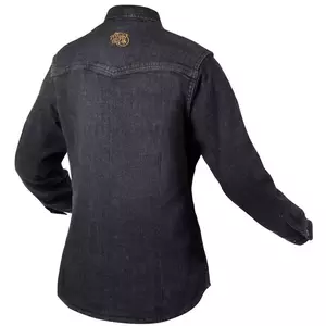 Broger Alaska Jeans Lady mazgāts melns XL motocikla krekls-4