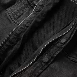 Broger Alaska Jeans Lady mazgāts melns XL motocikla krekls-7