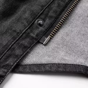 Broger Alaska Jeans Дамска черна моторна риза XL с пране-8