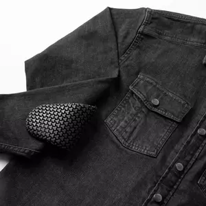 Broger Alaska Jeans tvättad svart M motorcykelskjorta-10