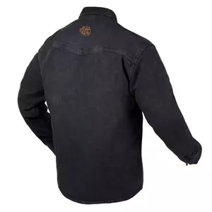 Broger Alaska Jeans πλυμένο μαύρο πουκάμισο μοτοσικλέτας M-4