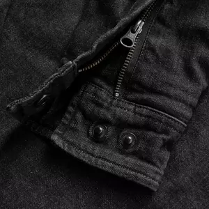 Broger Alaska Jeans tvättad svart M motorcykelskjorta-7