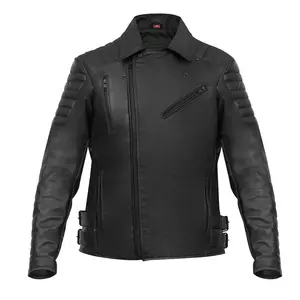Broger Ohio chaqueta de moto de cuero negro M-2