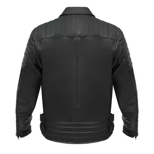 Broger Ohio kožená bunda na motorku čierna M-3