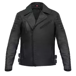 Broger Ohio chaqueta de moto de cuero negro S-1