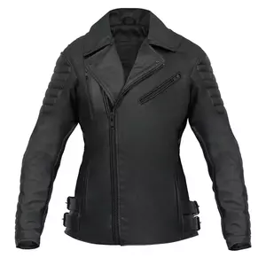 Broger Ohio Lady crna XL ženska kožna motoristička jakna - BR-LJ-OHIO-01-DXL