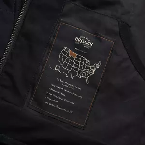 Broger Montana giacca da moto in tessuto nero 10XL-8