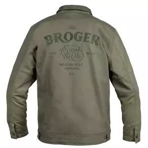 Broger Montana textilná bunda na motorku olivovo zelená M-2