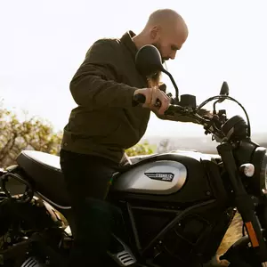 Broger Montana motorcykeljakke i tekstil olivengrøn M-5