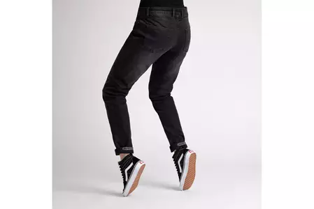 Broger California Lady skalbtos juodos spalvos W29L30 moteriškos džinsinės motociklininko kelnės-2