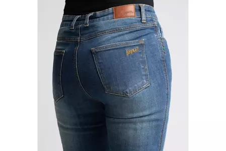 Broger California Lady washed blue W36L30 jeans da donna pantaloni da moto-3