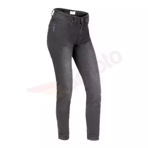 Broger California Lady washed grey W34L30 jeans da donna pantaloni da moto-1