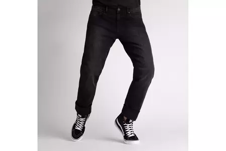 Broger California oprane črne jeans hlače za motoriste W28L32-1