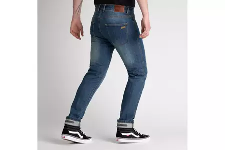 Broger California jeans bleu délavé pantalon de moto W28L34-2