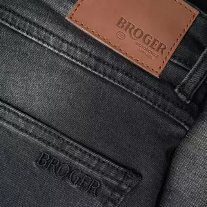 Broger California sprane sive jeans hlače za motoriste W30L32-4