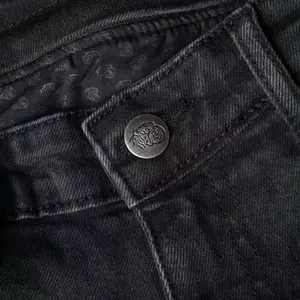 Broger California gewaschene graue Jeans Motorradhose W40L32-5