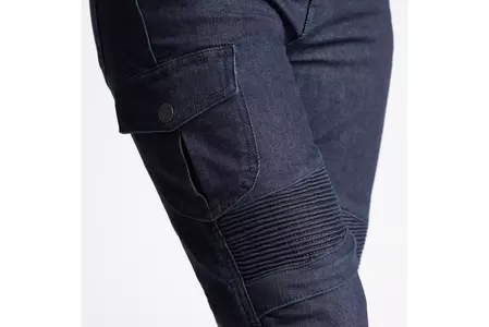 Pantaloni jeans moto donna Broger Ohio Lady raw navy W26L30-3