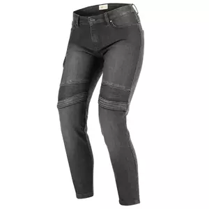 Spodnie motocyklowe jeans damskie Broger Ohio Lady washed grey W30L30-1