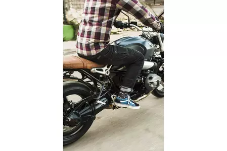 Broger Ohio τζιν παντελόνι μοτοσικλέτας πλυμένο μαύρο W30L34-7