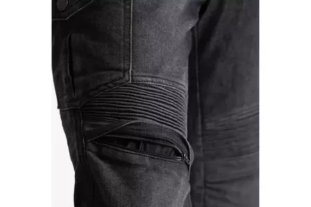 Broger Ohio jeans pantaloni da moto lavati neri W31L34-3