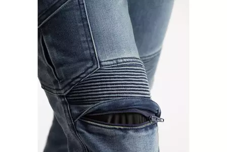 Broger Ohio jeans motoristične hlače sprana modra W32L32-4