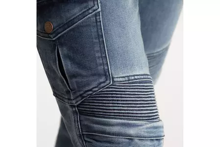 Broger Ohio jeans kalhoty na motorku seprané modré W34L34-3