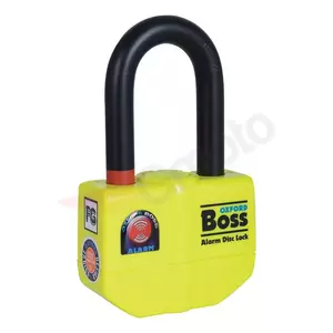 Αλυσίδα ασφαλείας Oxford Big Boss με κλειδαριά και συναγερμό 1.2m x 12mm-2