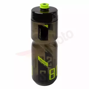 Polisport S800 prozorna črna/zelena fluo steklenička za vodo z vijakom 700ml - 8645400003
