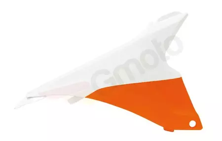Racetech Air Box lijevi poklopac, bijela i narančasta - FIKTMBNARSX85