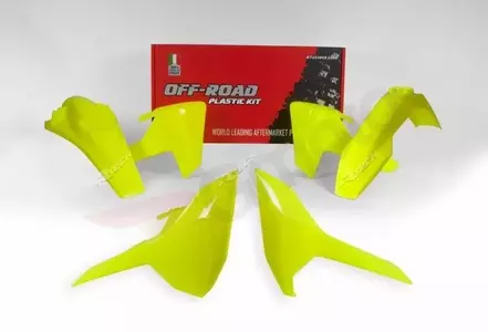 Racetech műanyag szett Husqvarna TE FE neon sárga - KITHSQ-GF0-417