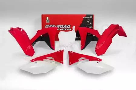 "Racetech" Honda CRF 450RX plastikinis rinkinys OEM spalva raudona-juoda-balta - KITCRF-OEM-600