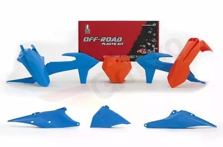 Set de plastic Racetech albastru-portocaliu - KITKTM-CL0-599