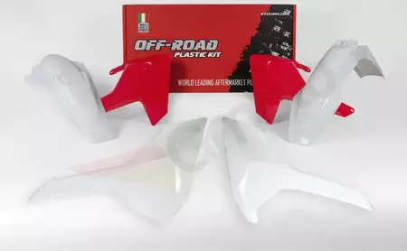 Racetech Husqvarna műanyag készlet fehér és piros színben - KITHSQ-RQ0-417