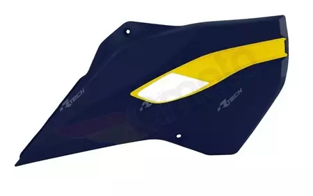 Racetech Husqvarna radiateurdoppen OEM kleur blauw/geel - CVHSQBLHGQ14