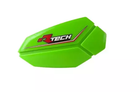 Racetech R20 E-Bike neona-zaļās krāsas rokturu aizsargplākšņu sloksnes-1
