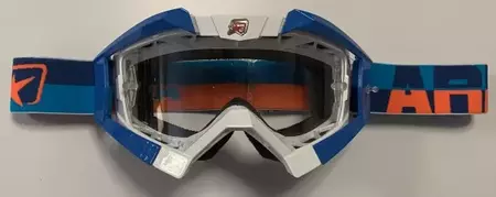 Ariete Riding Crows RollOff Ready óculos de proteção para motociclismo branco e azul - 13950-C168