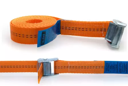 Cureaua de transport 35 mm 3 mb cu catarama cu autoblocare Biketec portocaliu (omologare) - PASK35/3/OR
