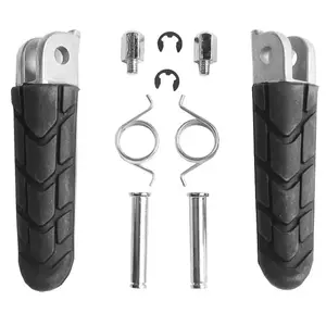 Set complet de suporturi pentru picioarele șoferului cu suporturi Biketec argintiu - BTFR023