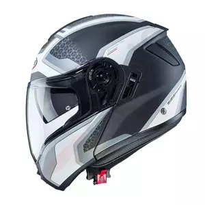 Caberg Levo Sonar nero/bianco/grigio/argento opaco XL casco da moto-2