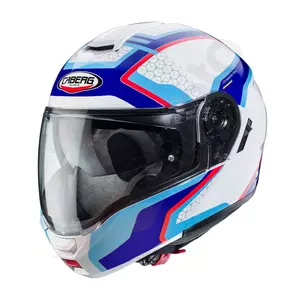 Caberg Levo Sonar capacete de maxilar para motociclismo branco/vermelho/azul XL-1